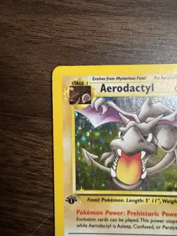 Aerodactyl - 1st Edition Holo - Pokemon Card - Fossil Set 1999 - Image 2