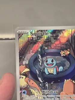 Squirtle 148/142 Sv07: Stellar Crown Illustration Rare NM Pokemon TCG IR - Image 2