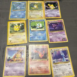 Huge Collection Bulk Lot of 300+ Damaged Vintage Pokemon Cards WOTC - Image 1