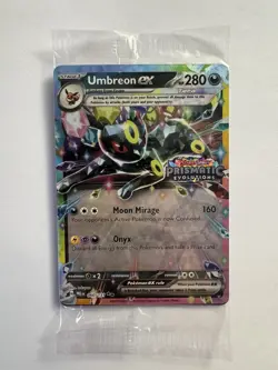 Umbreon ex (060/131) - Pokemon Prismatic Evolutions Stamped Promo - SEALED - NM - Image 1