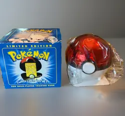 New - Factory Sealed Pokemon 1999 23k Gold Plated Trading Card - Image 1