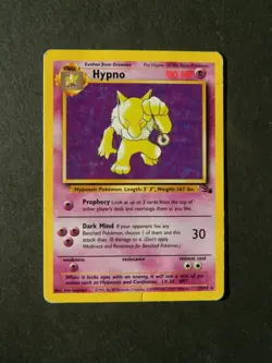 Pokemon HYPNO 23/62 - FOSSIL SET NON HOLO RARE - MP - Image 1