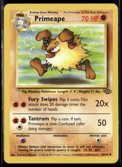 Pokemon TCG | Jungle | Primeape | 43/64 | MP - Image 1
