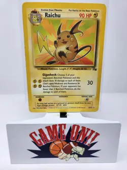 Pokemon Raichu 29/62 Unlimited Fossil Rare HP - Image 1
