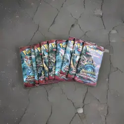 1 Pack Pokemon TCG Sun & Moon Rare Crimson Invasion Fresh Sealed Booster 9 Avail - Image 1