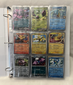 Pokemon Destined Rivals 72 Card Binder Lot Includes 2 Holo 15 Foils & 7 Vintage - Image 1