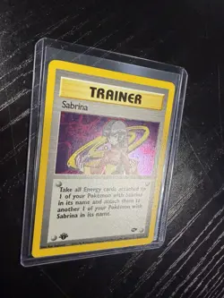 Vintage Pokemon TCG Gym Challenge - Sabrina 1st Edition Holo Rare - Near Mint - Image 2