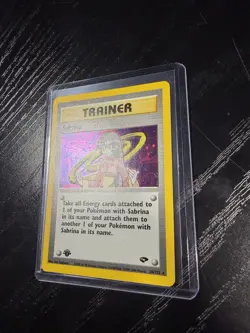 Vintage Pokemon TCG Gym Challenge - Sabrina 1st Edition Holo Rare - Near Mint - Image 3