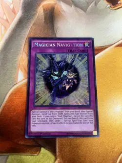 Magician Navigation Secret Rare MP17-EN110 Misprint Name Near Mint Yugioh - Image 1