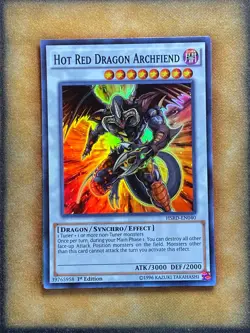 Yugioh Hot Red Dragon Archfiend HSRD-EN040 Super Rare 1st Ed NM - Image 1