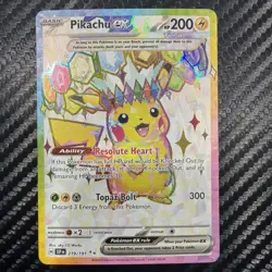 Pikachu ex 219/191 Ultra Rare SV08 Surging Sparks Pokemon Card NM+ - Image 1