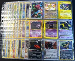 Lot of 90 ALL HOLO Vintage Pokemon Card Binder Collection - Image 1