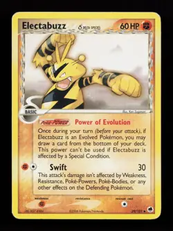 Electabuzz (Delta Species) 29/101 Uncommon Dragon Frontiers Pokemon Card - Image 1