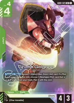 🔥Gundam Card Game Char's Gelgoog - Newtype Rising (GD01) Near Mint🔥 - Image 1