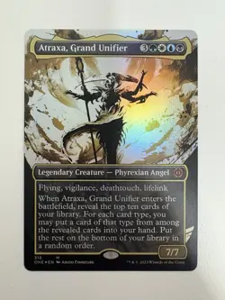 Atraxa Grand Unifier Foil Ichor Borderless MTG Magic Gathering Card NM Mint ONE - Image 1
