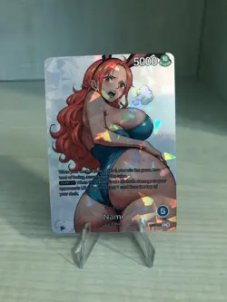 Nami Leader One Piece Card Full Art Shatter Glass Holo - Image 1