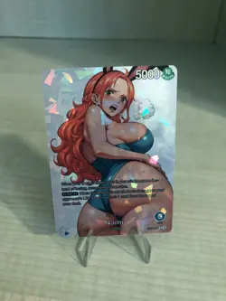 Nami Leader One Piece Card Full Art Shatter Glass Holo - Image 4