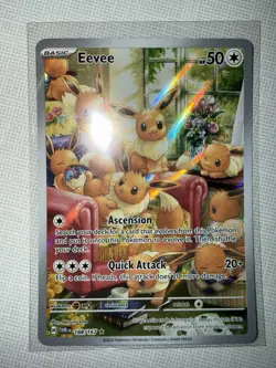 Pokemon Twilight Masquerade Eevee TCG Illustration Card #188/167 - Image 1