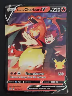 Lance's Charizard V SWSH133 SWSH: Sword & Shield Promo Cards Holo Pokemon - Image 1