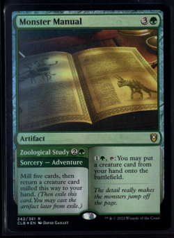 Monster Manual 242/361 Rare Foil Baldur's Gate Magic The Gathering NM - Image 1