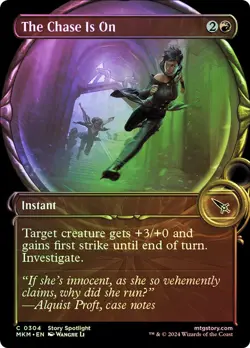 🔥MTG The Chase Is On (Showcase) - Murders at Karlov Manor FOIL NEAR MINT🔥 - Image 1