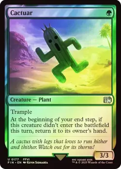 🔥MTG Cactuar - FINAL FANTASY (FIN) FOIL NEAR MINT🔥 - Image 1