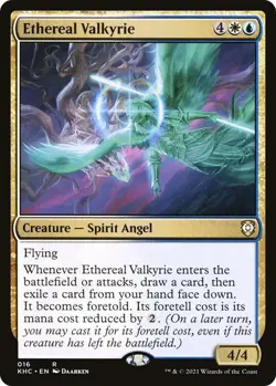 🔥MTG Ethereal Valkyrie - Commander: Kaldheim (KHC) NEAR MINT🔥 - Image 1
