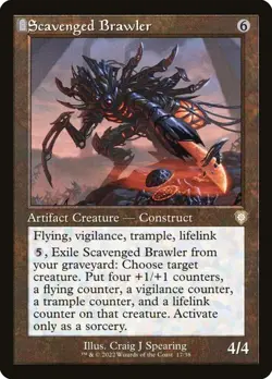 🔥MTG Scavenged Brawler (Retro Frame) - Commander: The Brothers' War NEAR MINT🔥 - Image 1
