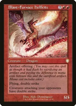 🔥MTG Blast-Furnace Hellkite (Retro Frame) The Brothers' War NEAR MINT🔥 - Image 1