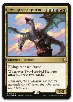 🔥MTG Two-Headed Hellkite - Commander: Dominaria United (DMC) NEAR MINT🔥 - Image 1