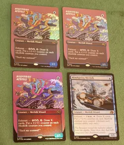 MTG 4x Mindspring Merfolk (2 Showcase Foil) - Aetherdrift - 0335 R - Image 1