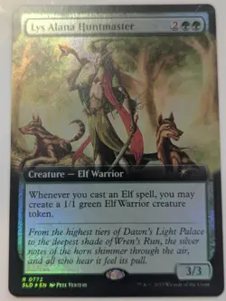 Lys Alana Huntmaster (Extended Art) FOIL #772 MTG Secret Lair English NM-Mint - Image 1