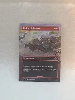 Magic The Gathering MTG TCG LOTR 2023 0427 Rising Of The Day Borderless - Image 1