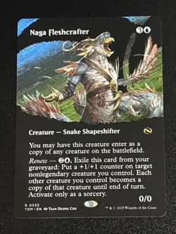MTG Tarkir: Dragonstorm Naga Fleshcrafter Borderless 0333 NM Rare - Image 1