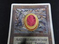 Mox Ruby HP/POOR [Unlimited Edition] No Ink No Creases Mtg Magic Free Tracking! - Image 3