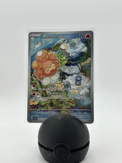 Pokemon TCG Castform Sunny Form Illustration Surging Sparks 195/191 - Image 1