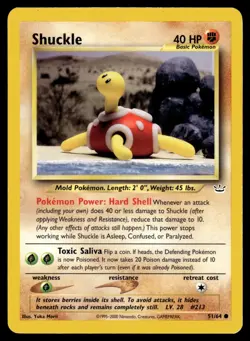 Pokemon TCG | Neo Revelations | Shuckle | 51/64 | LP | #4 - Image 1