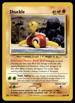 Pokemon TCG | Neo Revelations | Shuckle | 51/64 | LP | #2 - Image 1