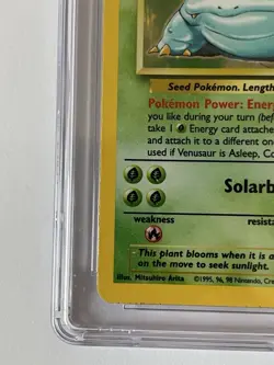 1999 Pokemon Venusaur Base Set Unlimited Holo 15/102 CGC 5.5 - Image 3