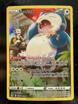 Pokemon Snorlax TG10/TG30 Swsh11: Lost Origin Trainer Gallery Holo (NM) - Image 1