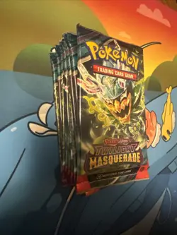 Pokemon TCG S&V Twilight Masquerade Factory Sealed Booster Pack Lot of 10 Packs - Image 2