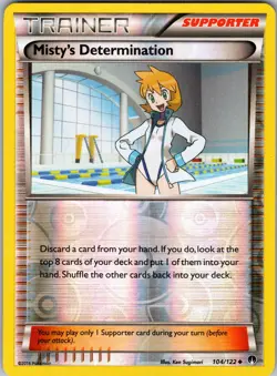 Misty's Determination 104/122 XY - BREAKpoint Pokemon TCG LP - Image 1