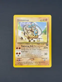 Hitmontop Pokemon WOTC Black Star Promo # 37 HP 60 NM - Image 1