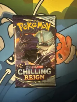 Pokemon Chilling Reign Factory Sealed Booster Pack 1 Pack - Image 1