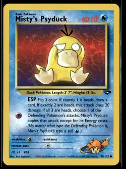 Pokemon TCG | Gym Heroes | Misty’s Psyduck | 90/132 | LP - Image 1