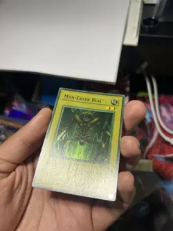 Man-Eater Bug LOB-108 Unlimited LP HEAVY FADED 1.5 Yu-Gi-Oh CARD - Image 4