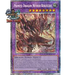 Yugioh! 1x Primite Dragon Nether Berzelius DUAD-EN035 Starlight Rare 1st Ed NM - Image 1