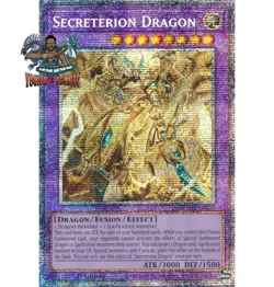 Yugioh! 1x Secreterion Dragon DUAD-EN037 Starlight Rare 1st Ed NM - Image 1