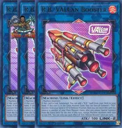 Yugioh! 3x R.B. VALCan Booster DUAD-EN093 Ultra Rare 1st Ed NM - Image 1