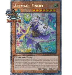 Yugioh! 1x Artmage Finmel DUAD-EN009 Starlight Rare 1st Ed NM - Image 1